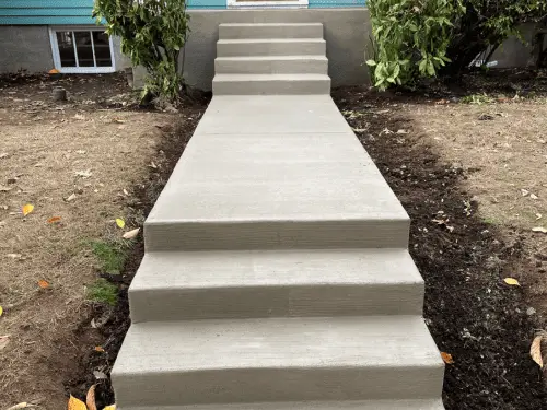 Concrete steps and landing in Gresham OR – Glorious Stone Construction