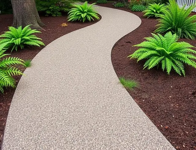 Exposed aggregate garden walkway in Portland OR – Glorious Stone Construction