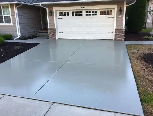 Concrete garage apron installation in Portland OR – Glorious Stone Construction